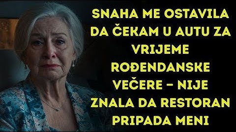 Snaha me ostavila da čekam u autu za vrijeme rođendanske večere — nije znala da restoran pripada men