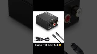 Analog RCA to Digital SPDIF Optical Coax Converter 🔊 3.5mm Audio Adapter | Budget Audio Fix 💡