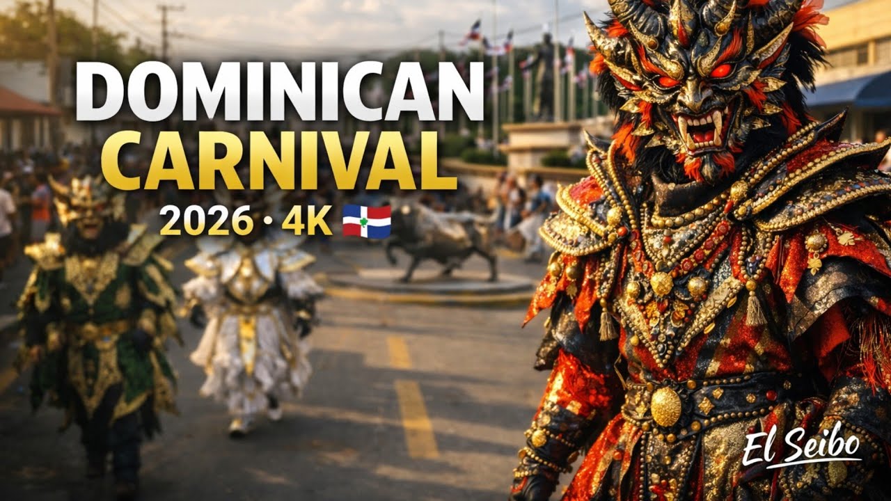 Dominican Carnival 2026 🇩🇴 | Street Parade & Costumes - EL SEIBO (4K Walking Tour)
