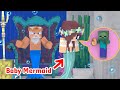 Monster School : Baby Mermaid Ashore to Save Baby Zombie - Minecraft Animation