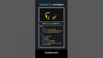 Rotating text Animation using CSS #css #coding