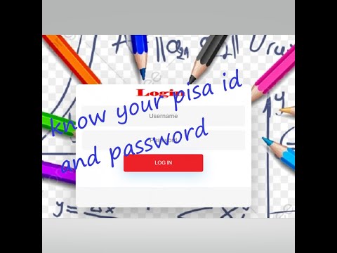 know your Pisa CCT password and id