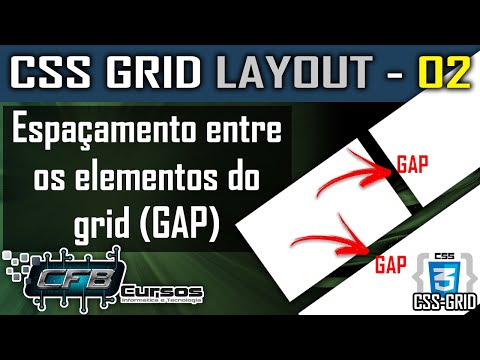 Espaçamento entre as células do GRID (GAP) - CSS GRID LAYOUT - Aula 02
