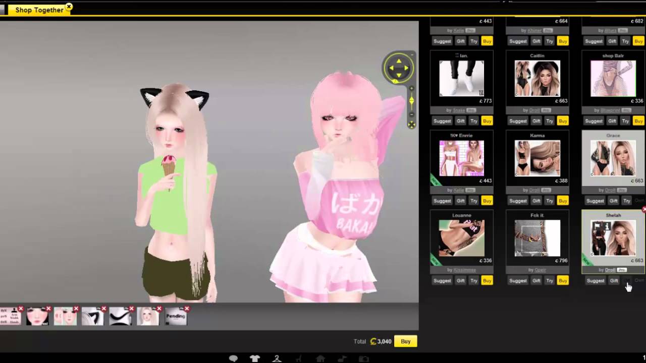 Imvu!: ♥ GROUP How I make Neko Outfits! (Feat. Celpher) ♥