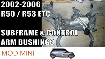 How to Remove Subframe/Install Powerflex Control Arm Bushings 2002-2006 MINI Cooper