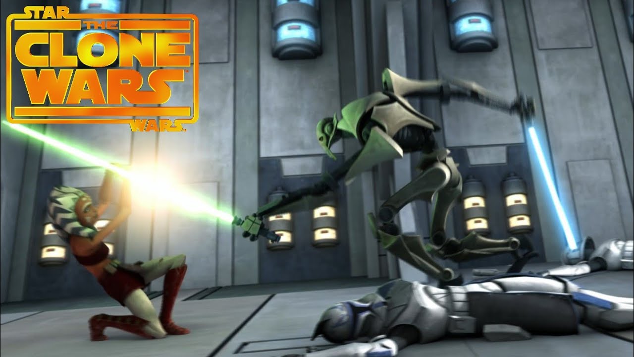 Grievous vs Young Ahsoka Tano [4K HDR] Star Wars The Clone Wars