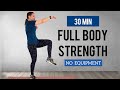 30 min Full Body Strength Workout/No Equipment/RUTINA COMPLETA TOTAL BODY EN CASA