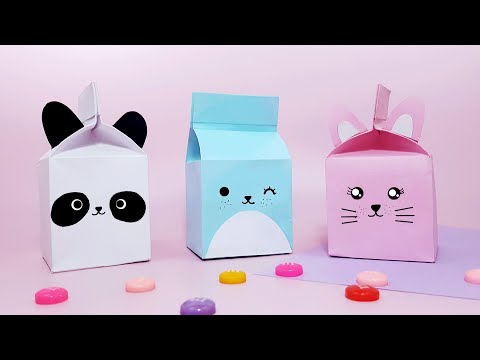 Cách làm hộp sữa bằng giấy // Quyển sách nhỏ  #shorts #youtubeshorts #papercrafts