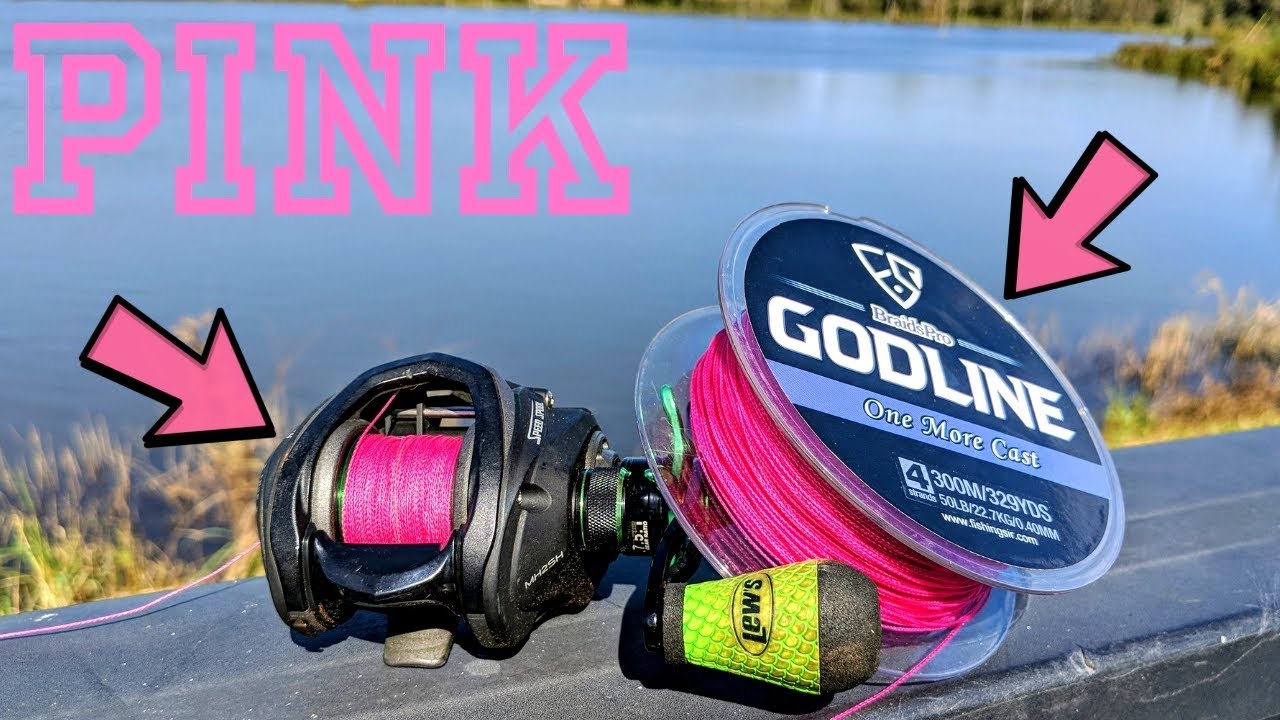 Pink Mono Fishing Line (IT GLOWS)- MKGMNOPNK