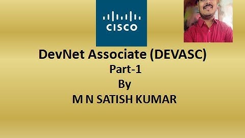 Cisco-DevNet Associate (DEVASC) Module 1