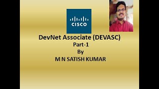 Cisco-DevNet Associate (DEVASC) Module 1