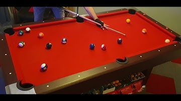 6ft pool table  - 8 ball break and run  #5 🎱