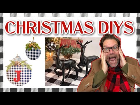 Buffalo Plaid & More! Dollar Tree DIYS for Christmas that are EASY to make! Perfect for Christmas!