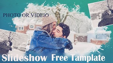 Elegant Paint Slideshow - After Effects Template Tutorial + Free Download + No plugin