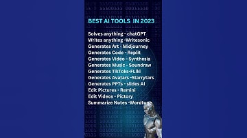 All AI Tools in 2023 #ai #aitools #aitoolsforvideoediting #artificialintelligence