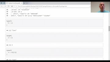 Clusters from the parallel package in R