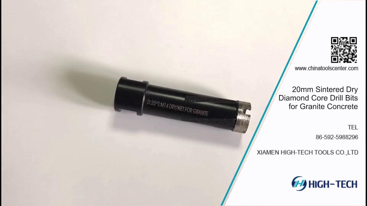 Sintered 20mm Diamond Dry Core Drill Bits for Granite Concrete Supplier