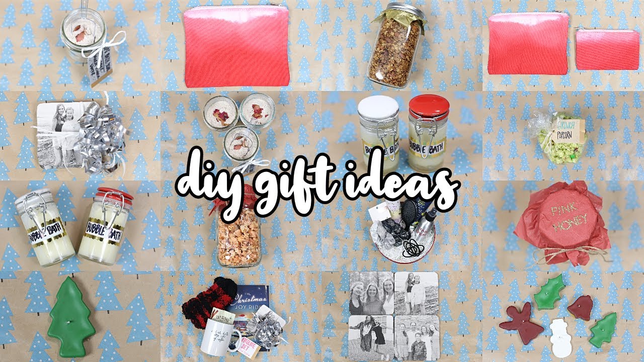 10 DIY Christmas Gifts For Everyone on Your List!! + GIVEAWAY - YouTube