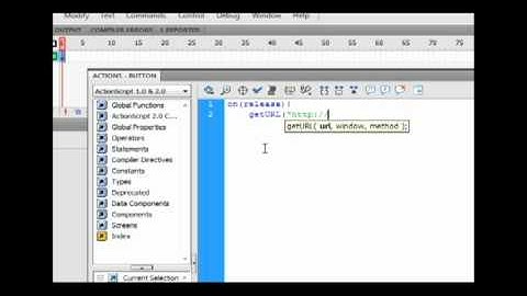 Adding an external hyperlink from button in Flash