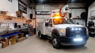 2015 Ford F-550 Custom Construction Truck Strobe Lights Install