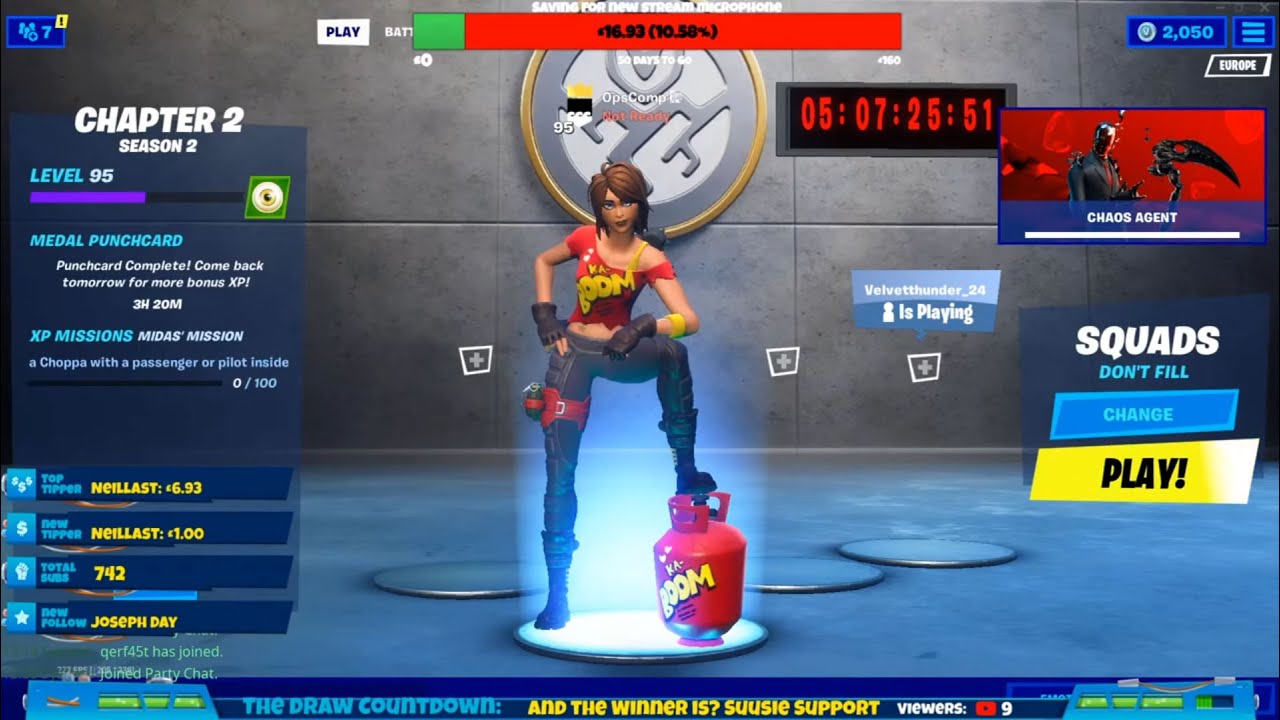 Fortnite account level up for winner Suusie Support - YouTube