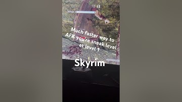 Faster Way To AFK You’re Sneak Level In Skyrim