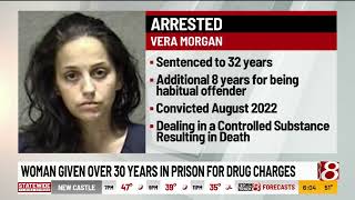 Woman given over 30 years in prison for drug charges