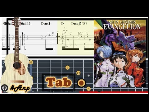 Guitar Tab Rei I Neon Genesis Evangelion OST Fingerstyle Tutorial Sheet Lesson Anp