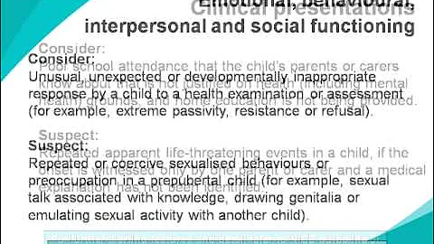 Suspected Child Maltreatment - NICE Guidance
