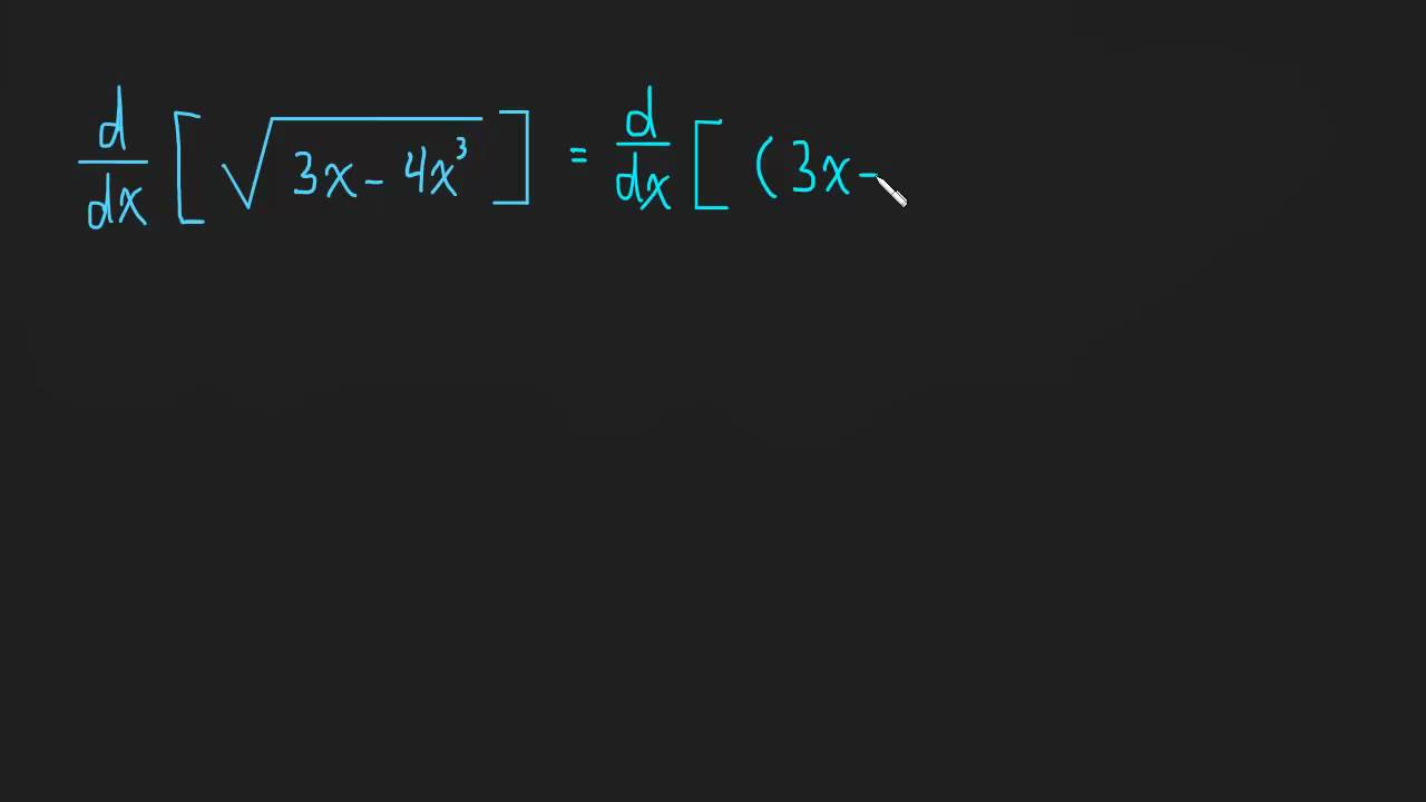 2.6 Chain Rule - Example 2 - sin(x^2 + 1)