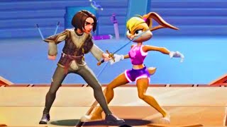 MultiVersus - Lola Bunny and Arya Stark Unique Interactions HD