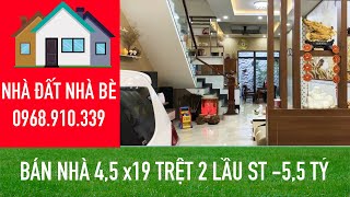 Bán Nhà Nhà Bè, [12], Giá: 5,5 tỷ thương lượng. Diện tích : 4,5x19 . LH 0968 910 339