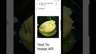 deepai.org testing text to image API screenshot 1