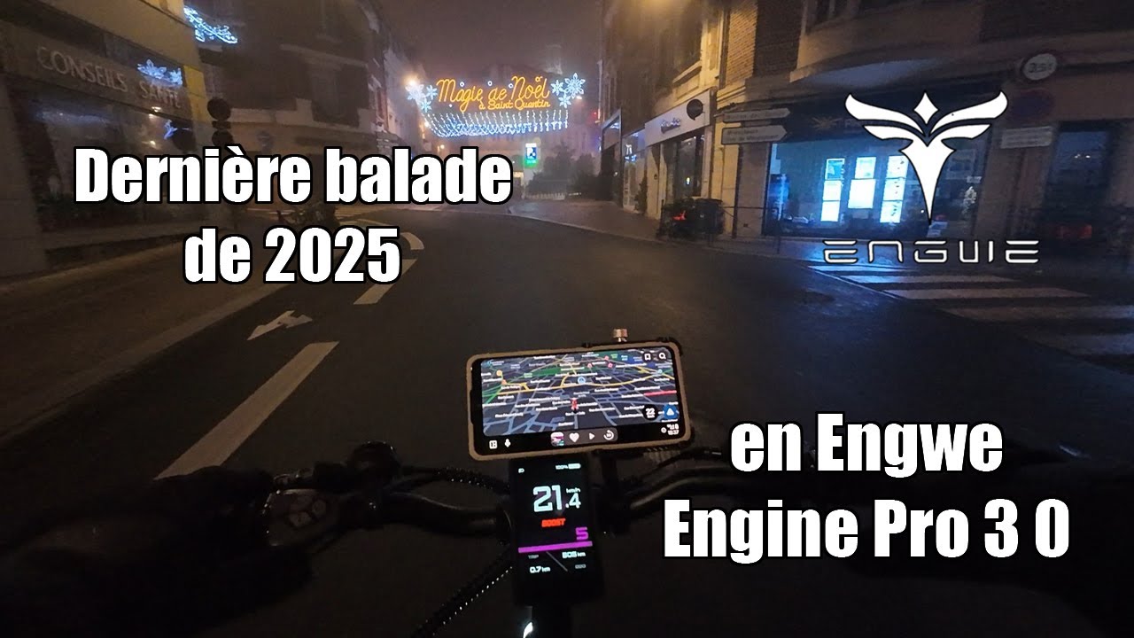 Dernière balade de 2025 en Engwe Engine Pro 3.0 (4K)