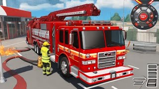 Fire Truck Driving Simulator - Android Gameplay screenshot 5
