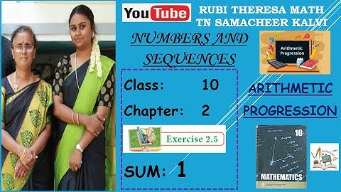 10th Maths _Samacheer Kalvi _Chapter 2_Numbers&Sequences _Arithmetic progression_Exercise 2.5 _Sum 1