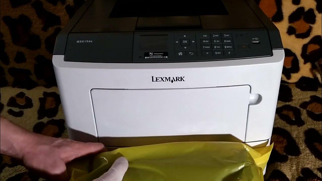 How to remove and install toner cartridge in MS610dn Lexmark Laser