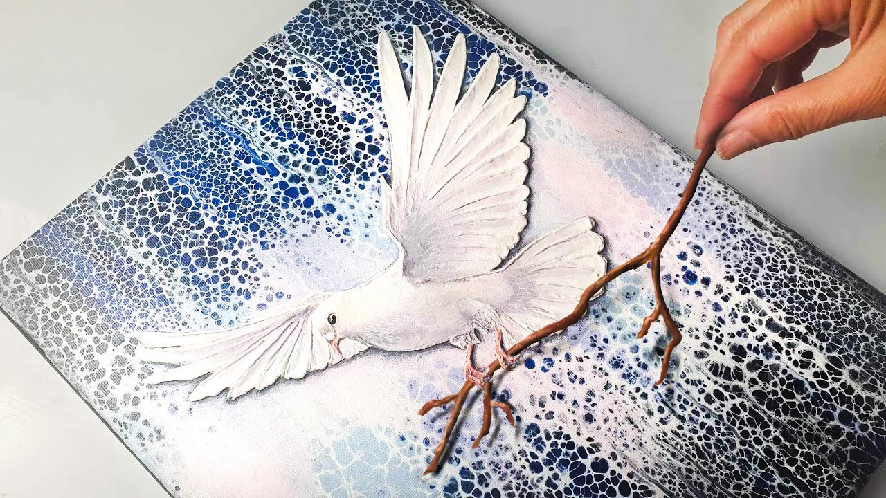 HUGE Swipe - 3D Dove Art! YOU can try this at Home! | AB Creative
