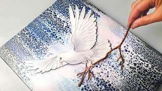 HUGE Swipe  3D Dove Art! YOU can try this at Home! | AB Creative