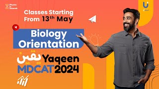 Biology Orientation - Ustaad Jee Yaqeen MDCAT 2024