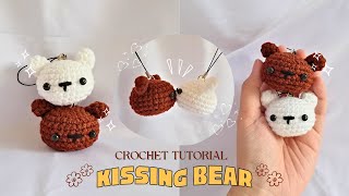 Couple Keychain Kissing Bear Crochet Tutorial |DIY Valentine Gift Ideas |Easy Tutorial for beginners