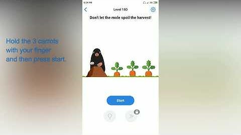 Easy Game - Dont let the mole spoil the harvest! - Level 180 solution