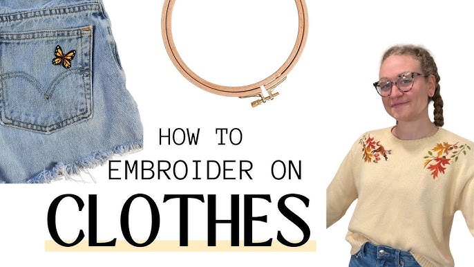 DIY Embroidered Denim Jeans Pocket - Outer Space 