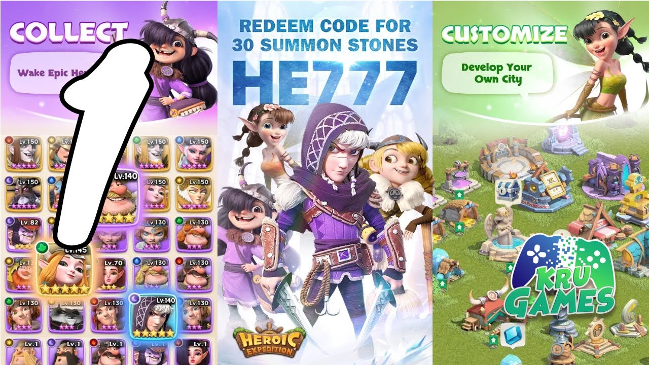 Heroic Expedition Gameplay Walkthrough #1 (Android, IOS)