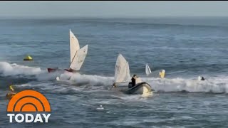 12 Children Rescued After Their Sailboats Capsize | TODAY