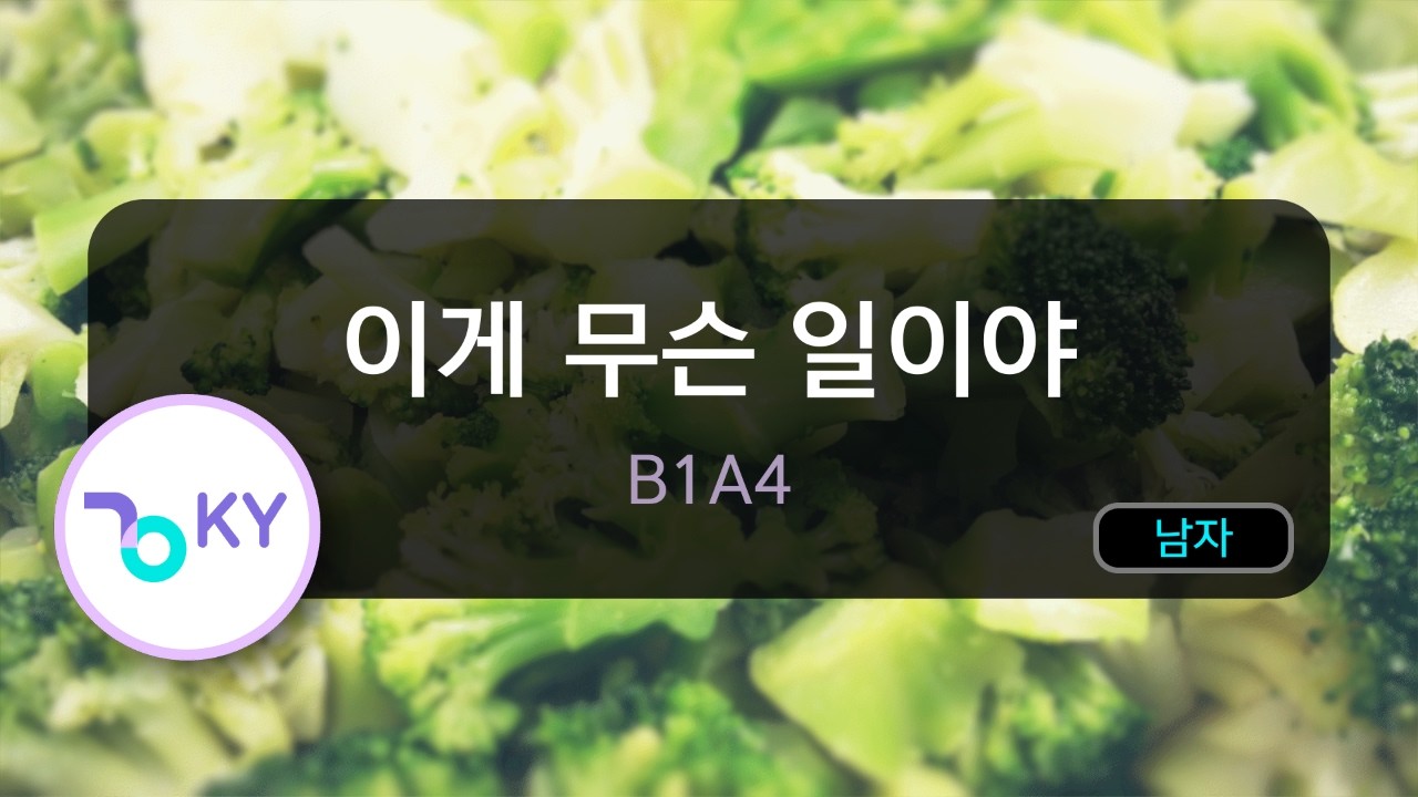 [멜로디제거] 이게 무슨 일이야 - B1A4 (KY.77628) / KY Karaoke
