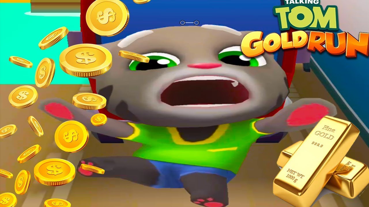 Talking Tom Gold Run Adopted Cat Chases After the Robber who Stole