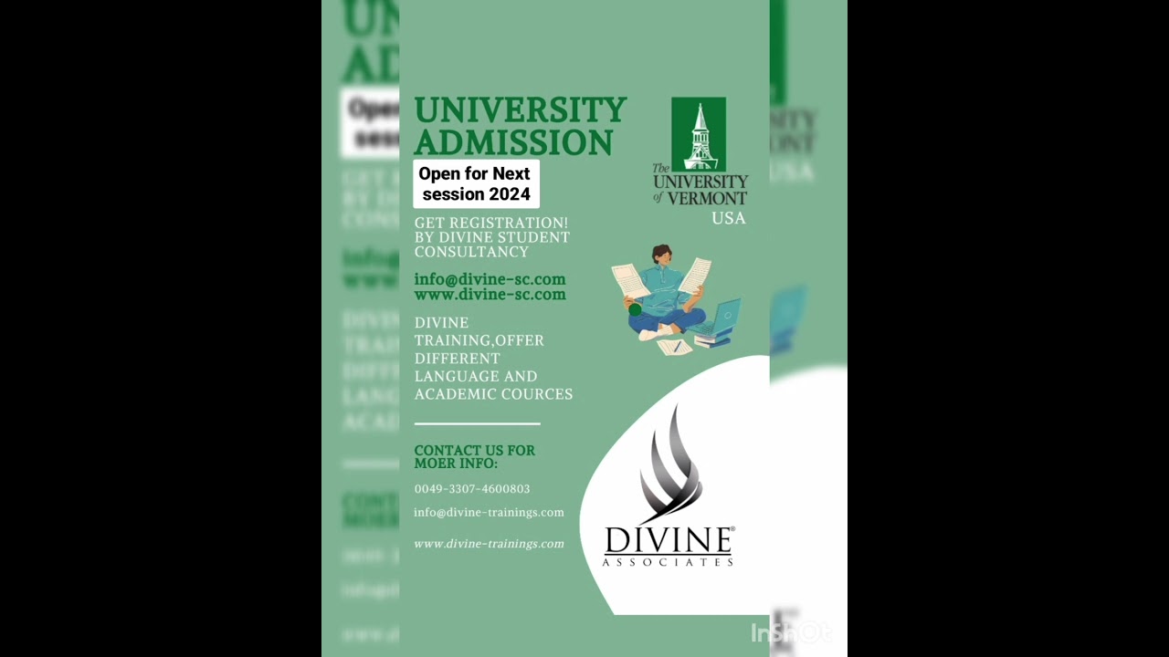 University of Vermont USA Admission Open 2024 