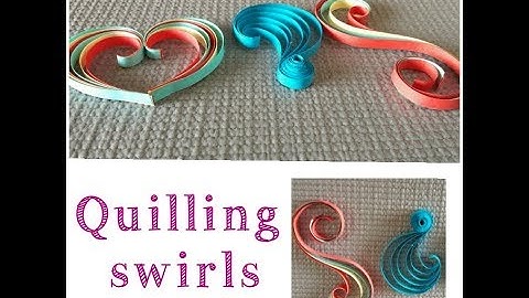 Quilling  Swirls  Tutorial# paper quilling#  3 swirls# basic#shapes