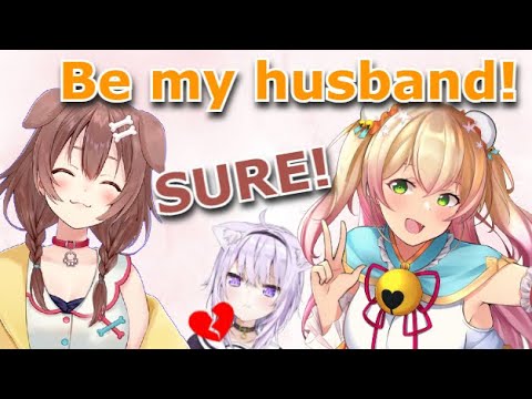 Okayu Catches Korone Cheating on Her With Nene [Eng Sub/Hololive]